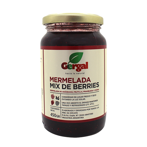 Mermelada de frutos rojos x 450grs ¡Elaboración propia!